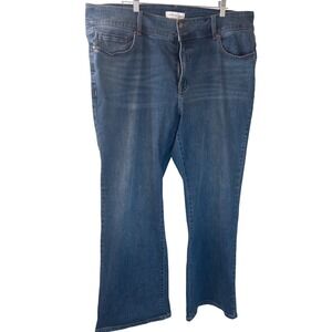 Lane‎ Bryant Denim Bootcut Jeans, Dark Wash Stretch Plus Size 20